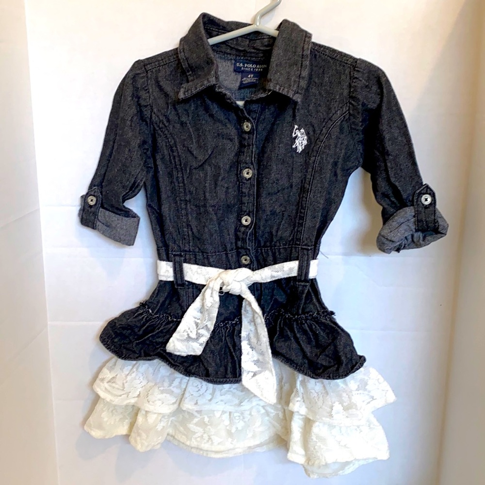 U.S. POLO ASSN. - Denim dress. 4T